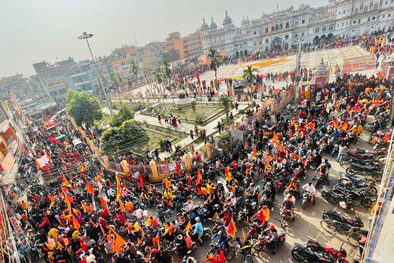रामको मूर्ति बनाउन अयोध्या पुर्याइयो कालीगण्डकीको देवशिला