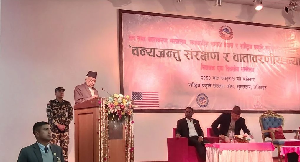 प्रकृति संरक्षण मानवजातिको साझा चासोको विषय हो : राष्ट्रपति पौडेल
