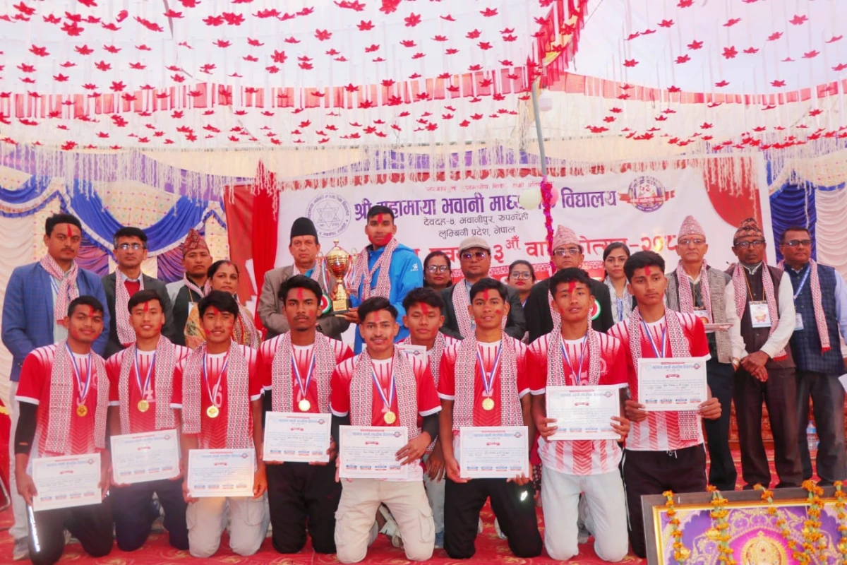 अन्तर मावि छात्र भलिवल प्रतियोगितामा बुद्ध पब्लिक प्रथम