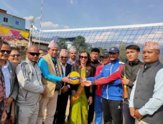 देवदहमा दोस्रो उपमेयर कप छात्रा भलिवल प्रतियोगिता सुरु