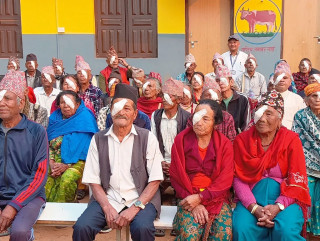 निःशुल्क आँखा शिविरबाट एक हजार लाभान्वित