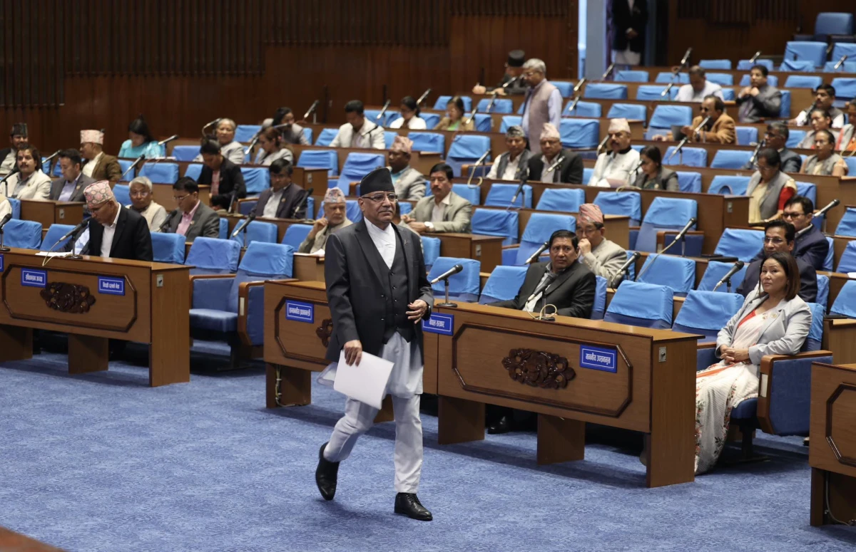 प्रधानमन्त्री प्रचण्डले चौथो पटक विश्वासको मत लिँदै