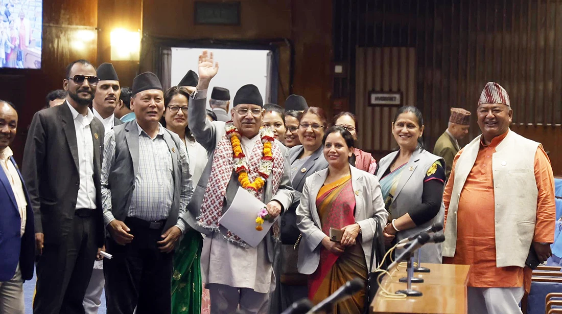 प्रधानमन्त्रीले पाए विश्वासको मत, पक्षमा १५७ सांसद