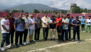 गण्डकी प्रदेशस्तरीय पुरुष फुटबल सुरू: गोरखाविरुद्ध तनहुँको सहज जीत