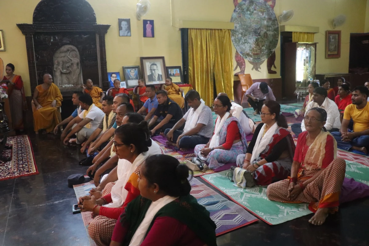लुम्बिनीमा बर्षाबास तथा धार्मिक अनुष्ठान सुरु