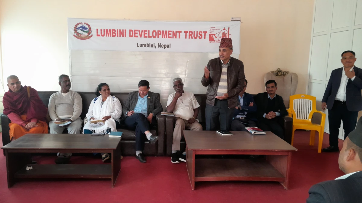 लुम्बिनी विकास कोषका पदाधिकारीसंग श्रीलंकाका पत्रकारको अन्तरक्रिया