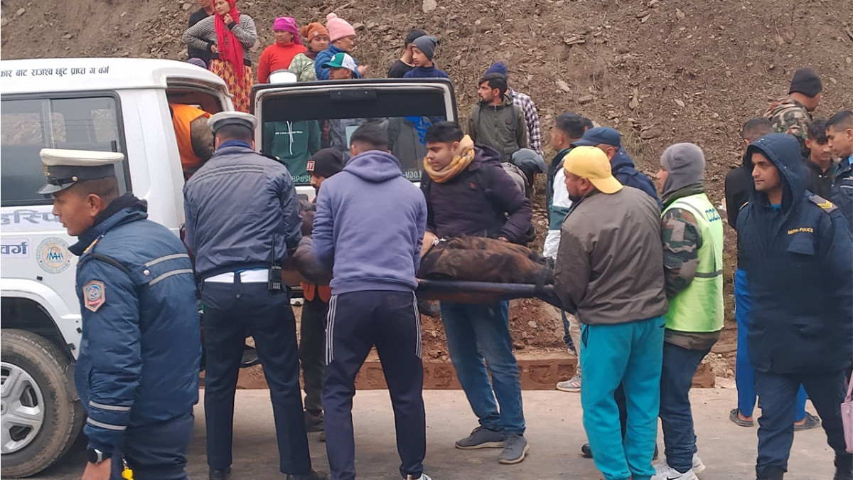 तनहुँमा मोटरसाइकल दुर्घटना हुँदा आमा छोराको मृत्यु