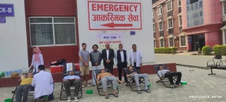 संघार समुह देवदहले गरेको आकस्मिक रक्तदान कार्यक्रमा ३५ पिन्ट रगत संकलन