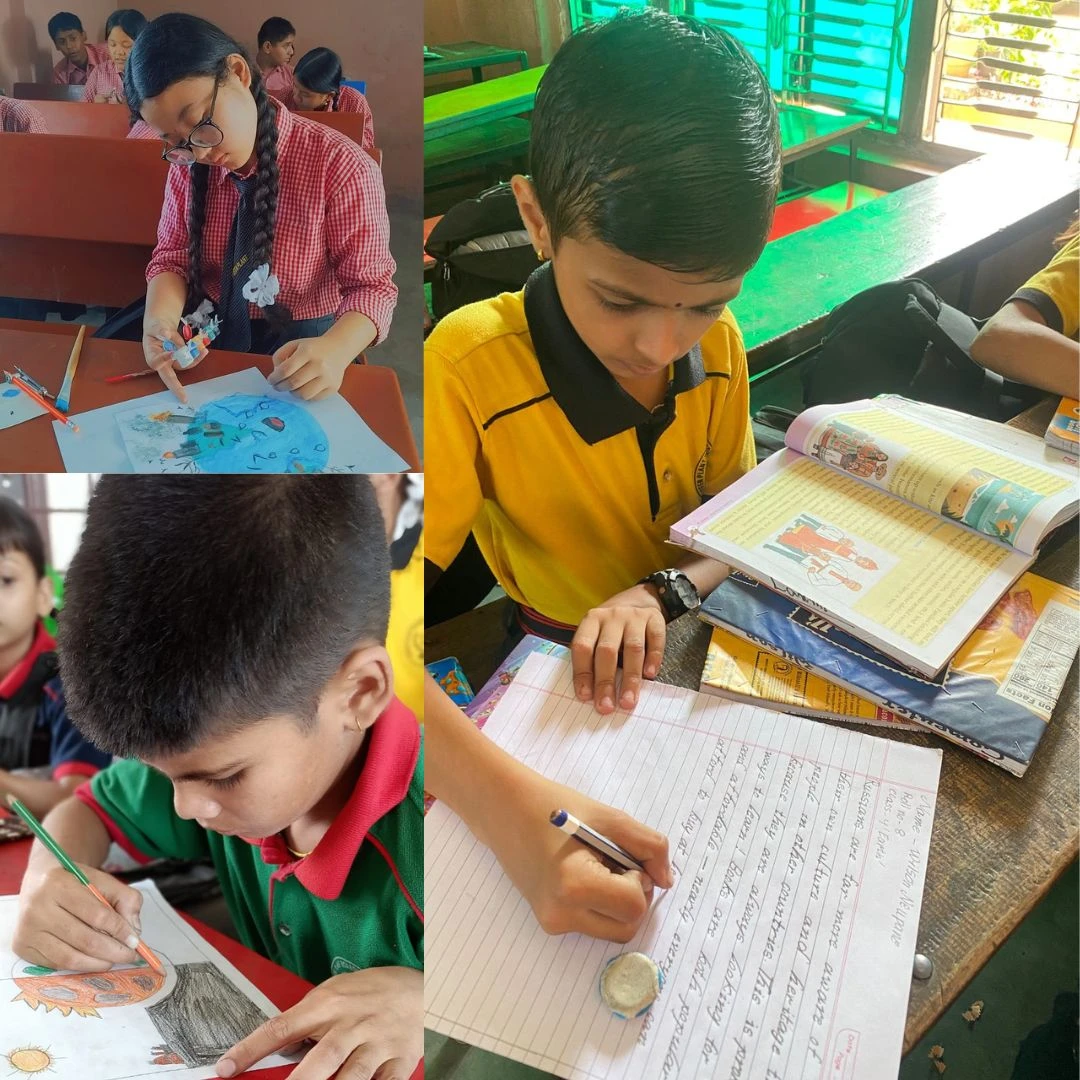 बुद्धपब्लिकमा हस्तलेखन प्रतियोगिता
