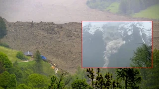 स्विट्जरल्याण्डको आल्प्स पहाडमा हिमनदी फुट्दा पहिरो, पुरै गाउँ नष्ट