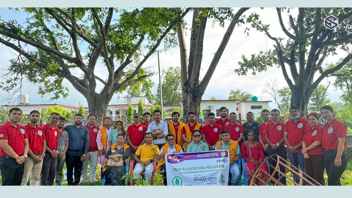 पानबारी खेलमैदानमा देवदह युनाइटेडको वृक्षरोपण