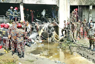 बंगलादेश वायुसेनाको विमान दुर्घटनामा मृत्यु हुनेको संख्या २२ पुग्यो