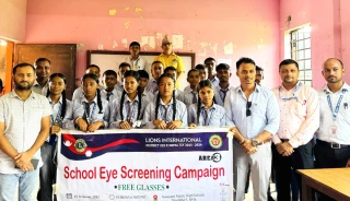 लायन्स क्लव अफ देवदहद्धारा निःशुल्क आँखा परीक्षण शिविर