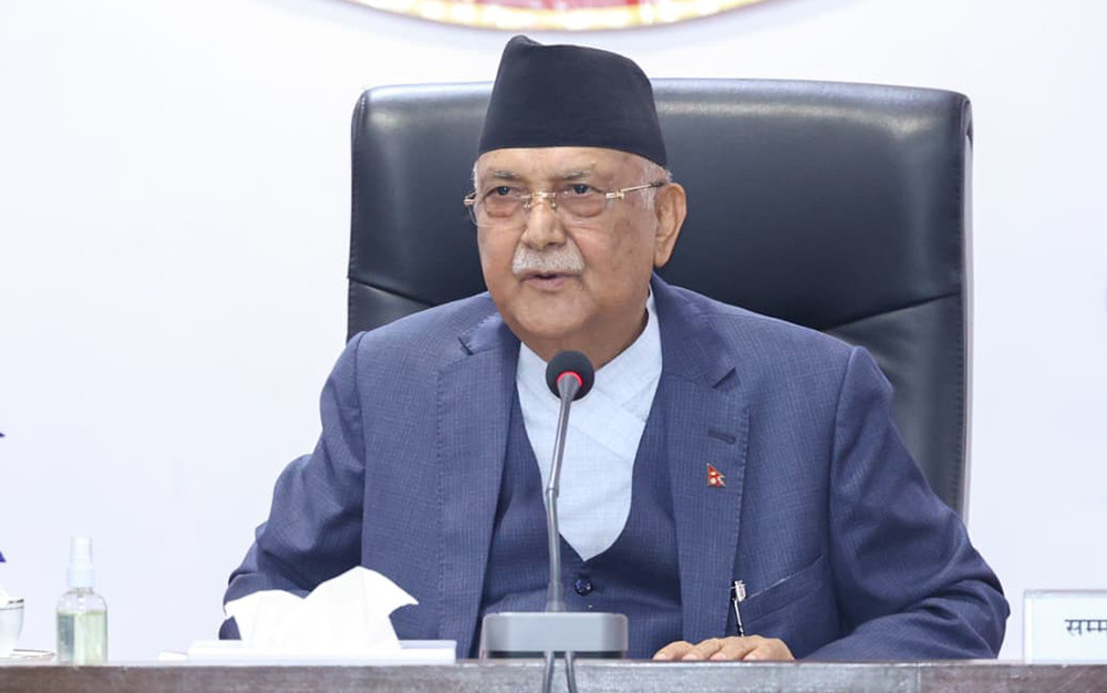 रक्षा र परराष्ट्र आफैले हेर्नेगरी ओलीले बाँडे मन्त्रालय, गृह र अर्थको जिम्मा पौडेललाई