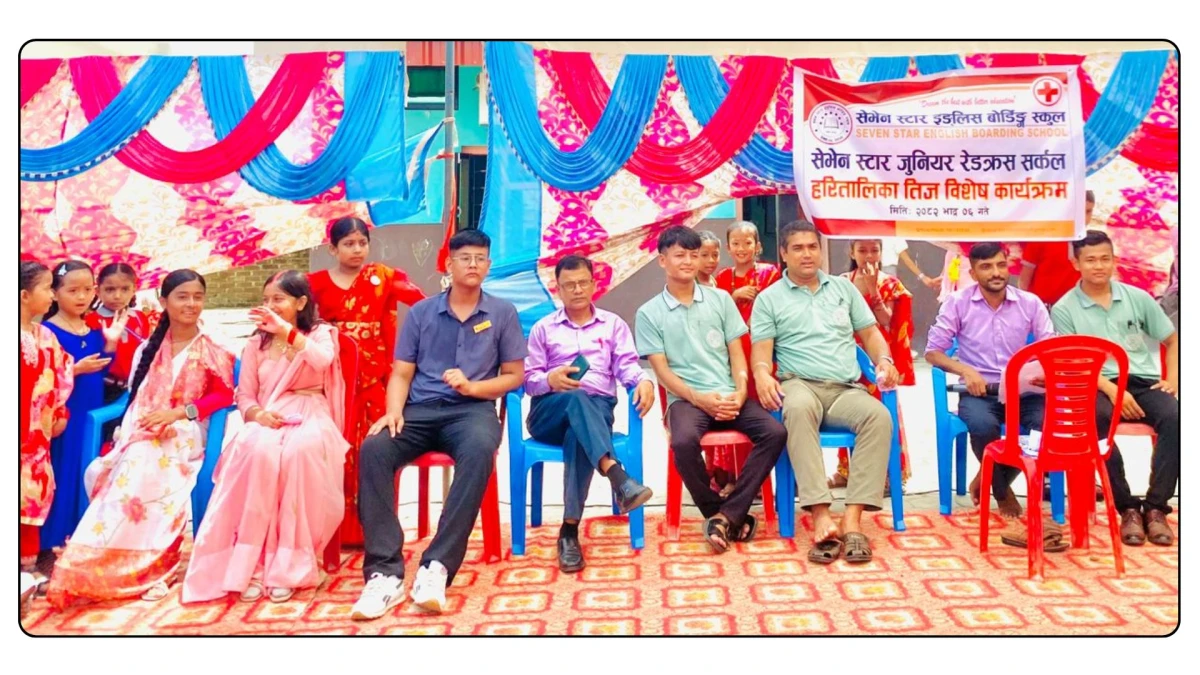 सेभेन स्टारमा जुनियर रेडक्रस सर्कलको तीज गीत प्रतियोगिता