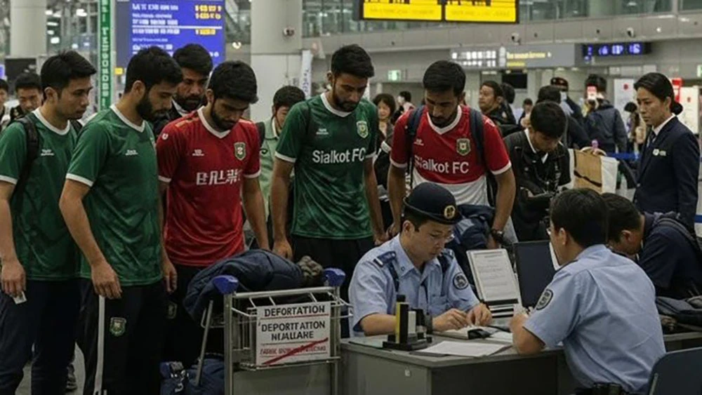 नक्कली फुटबल टिम बनेर जापान प्रवेश गर्न लागेका २२ पाकिस्तानी पक्राउ