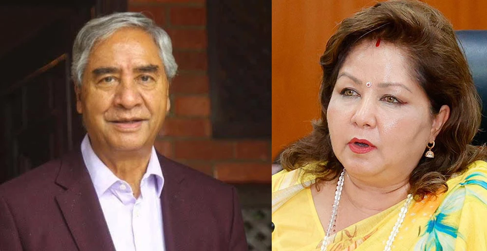 देउवा दम्पत्ति अस्पतालबाट डिस्चार्ज हुदै