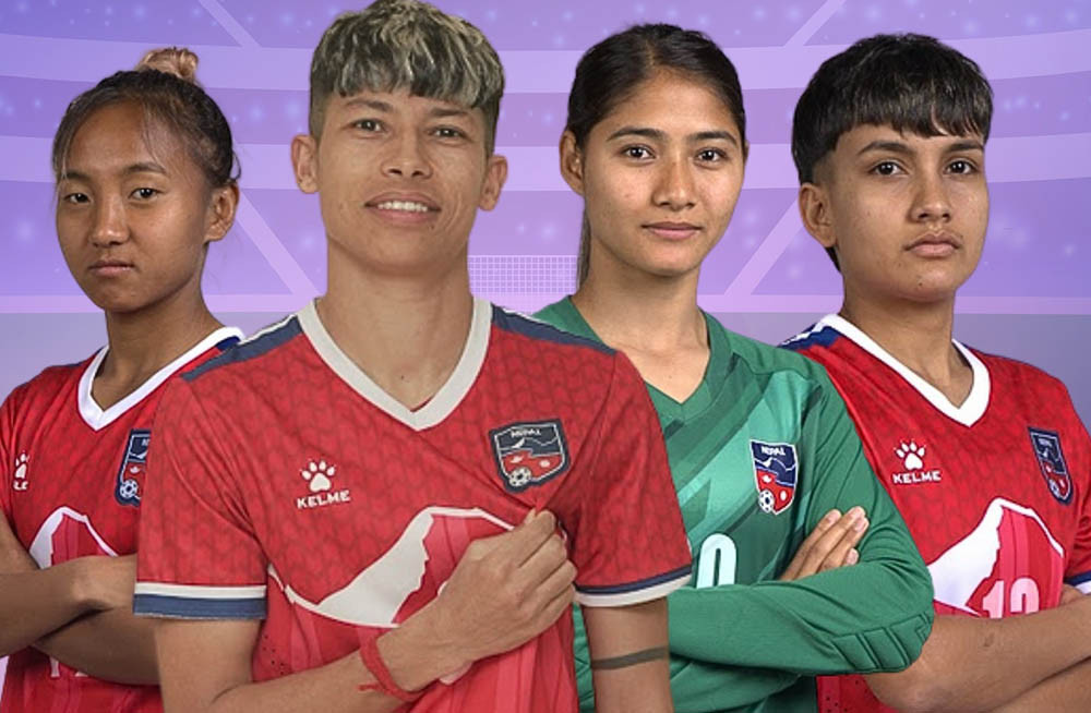 भारतविरुद्ध खेल्ने नेपाली राष्ट्रिय महिला फुटबलको प्रारम्भिक टिमको घोषणा