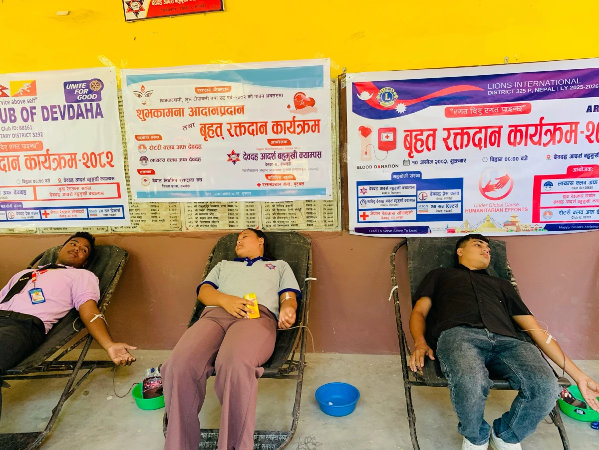 रोटरी क्लब अफ देवदहले पोखरी संरक्षण र आकस्मिक खाना अभियान संचालन गर्ने