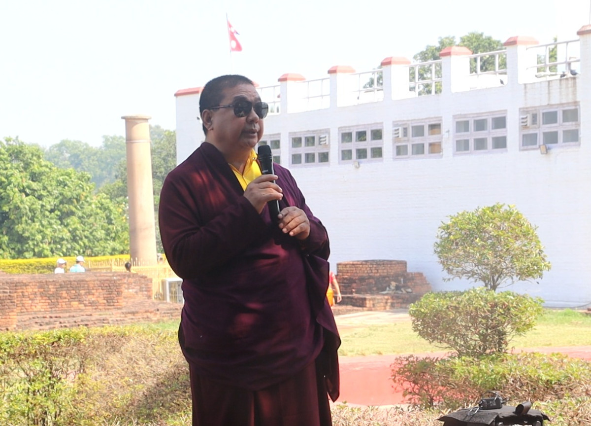 लुम्बिनीका पुरातात्त्विक सम्पदाको संरक्षणमा सबै एकजुट हुनुपर्छ : उपाध्यक्ष लामा