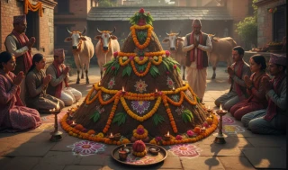 आज तिहारको गोवर्धन, बली, गोरु र हली पूजा