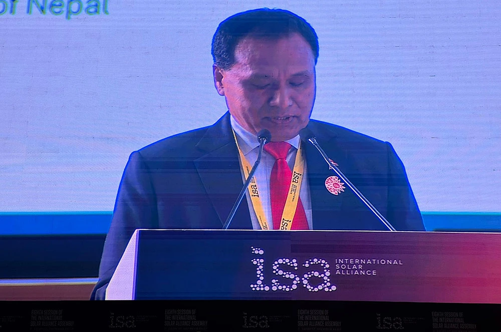 नेपालको नविकरणीय ऊर्जामा लगानी गर्न अन्तर्राष्ट्रिय समुदायलाई मन्त्री घिसिङको आह्वान
