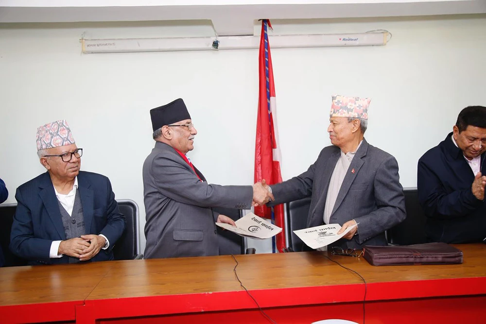 नेपाली कम्युनिष्ट पार्टी र भीम रावलबीच सात बुँदे सहमति