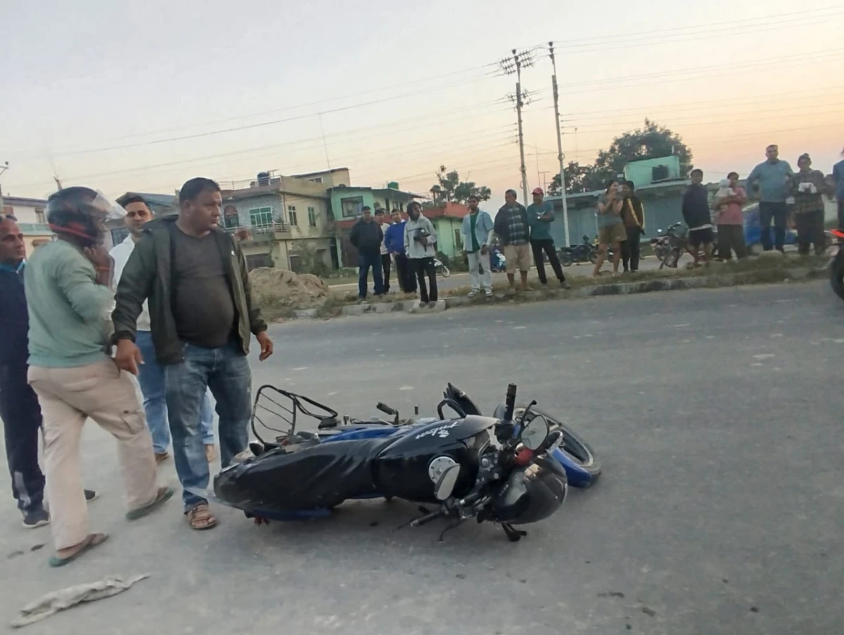 देवदहमा बसको ठक्करबाट घाइते युवकको मृत्यु