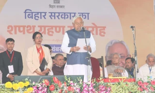 नितिश कुमार १०औं पटक बने बिहारको मुख्यमन्त्री