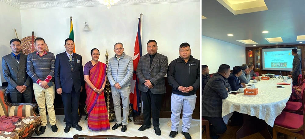 श्रीलंकाकी राजदुत डेल्पिटियासँग नेपाल श्रीलंका चेम्बरका पदाधिकारीको भेट