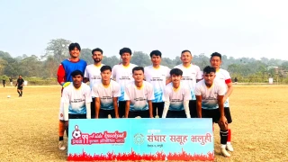 भलुहीमा जारी खुल्ला नक आउट फुटबल डि युनिटी विजयी