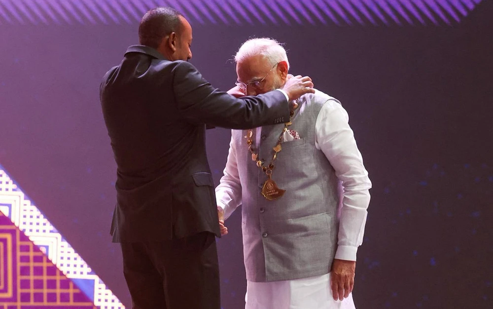 इथियोपियामा मोदीलाई सर्वोच्च सम्मान