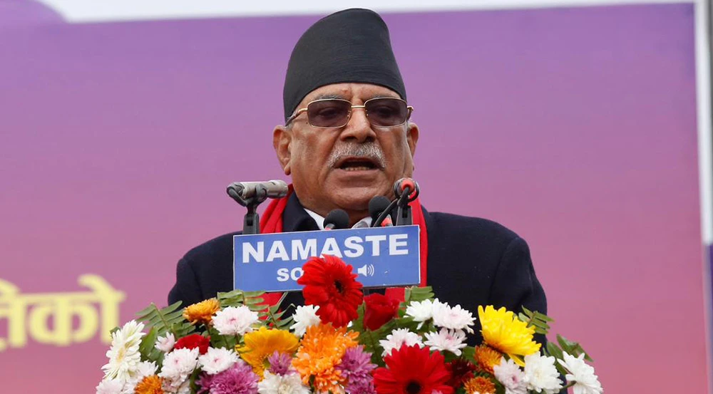निर्वाचनको मिति सार्ने दुस्साहस नगर्न प्रचण्डको सरकारलाई चेतावनी