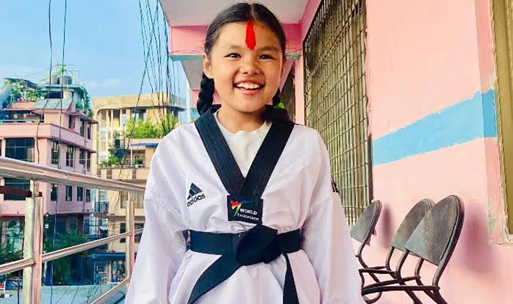 तेक्वान्दो खेलाडी वैभवीलाई चीनमा स्वर्णसहित दुई पदक