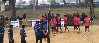 जिल्लास्तरीय अन्तर क्याम्पस भलिवल प्रतियोगिताको उपाधी देवदह आदर्शलाई