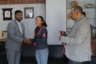 अस्ट्रेलियन ओपनको एलिट यु–१४ ट्रफी खेल्न जाने शिभालीको बिदाई