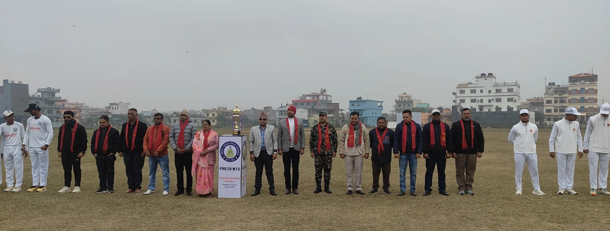 पवनकुमार सेठिया स्मृति टेष्ट क्रिकेटमा आर्मीलाई १६ रनको अग्रता