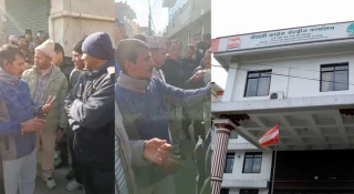 काँग्रेस केन्द्रीय कार्यालयमा विशेष महाधिवेशन पक्षधरको नाराबाजी : नेता निधिसँग विवाद