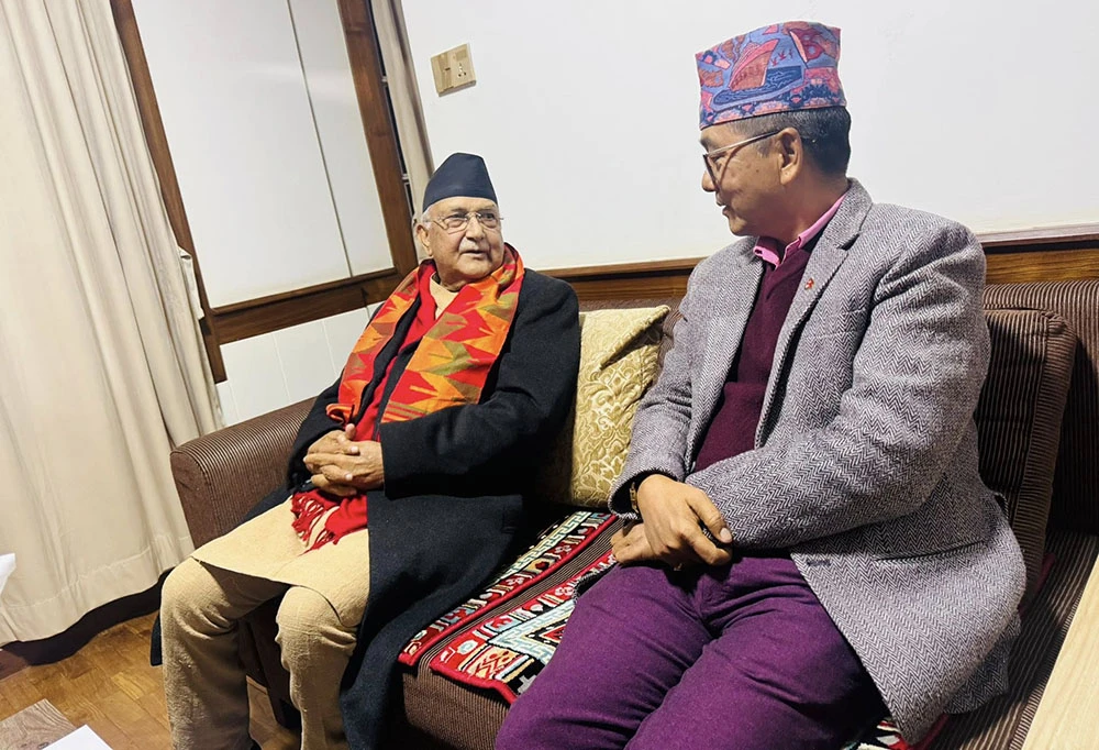 ओली र लिङदेनबीच भेटवार्ता
