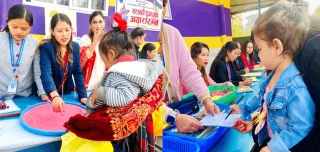 देवदहका विद्यालयमा सरस्वती पूजा : विद्यार्थी भर्ना सामुदायिकमा भन्दा संस्थागत तर्फ बढी