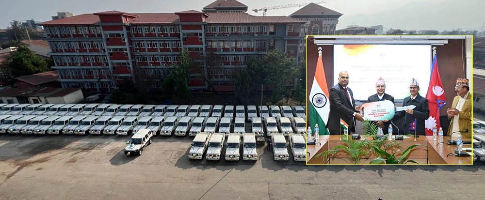 भारतले नेपाललाई निर्वाचनका लागि दियो २५० एसयूभी र डबल–क्याब पिकअप
