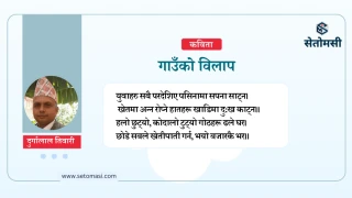 कविता : गाउँको विलाप