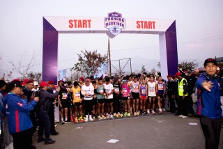 सफल पोखरा अन्तर्राष्ट्रिय म्याराथन शुभारम्भ