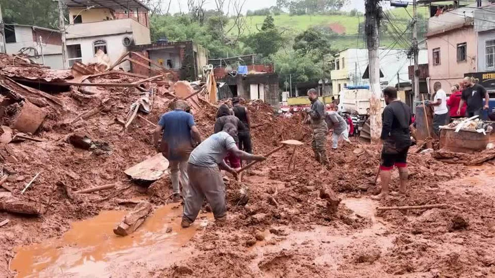 ब्राजिलमा भीषण वर्षापछि बाढी र पहिरो : कम्तीमा २५ जनाको मृत्यु