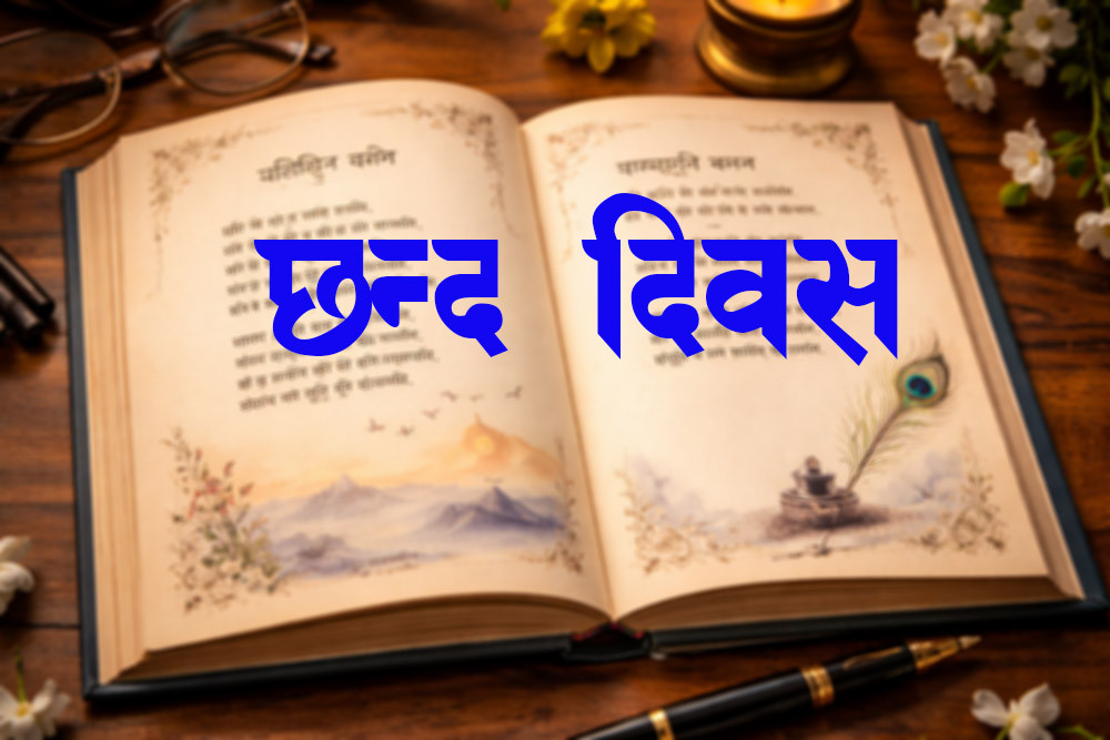 आज छन्द दिवस मनाइदै