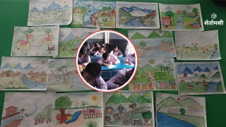 देवदह बुद्ध पब्लिकमा चित्रकला प्रतियोगिता