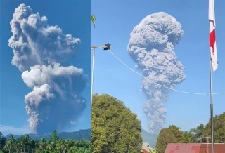 इन्डोनेसियाको माउन्ट डुकोनोमा ज्वालामुखी विस्फोट, तीन जनाको मृत्यु