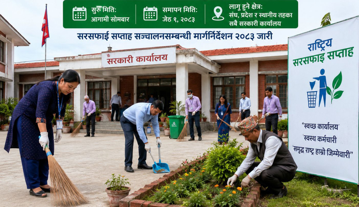 आजदेखि जेठ १ गतेसम्म देशभर 'सरसफाइ सप्ताह सञ्चालन हुदै