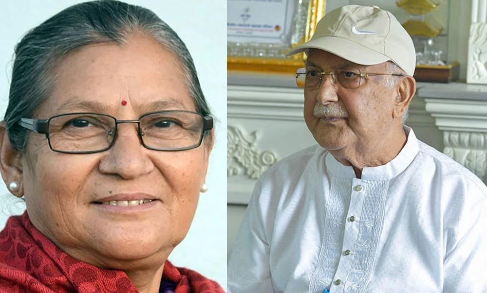 ओलीलाई अष्टलक्ष्मीको सुझाव- पार्टी कसैको पेवा होइन, नेतृत्व छोड्नुस्