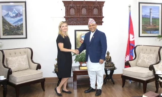 परराष्ट्रमन्त्री खनालसँग अमेरिकी उपविदेशमन्त्री रोजर्सको भेटवार्ता